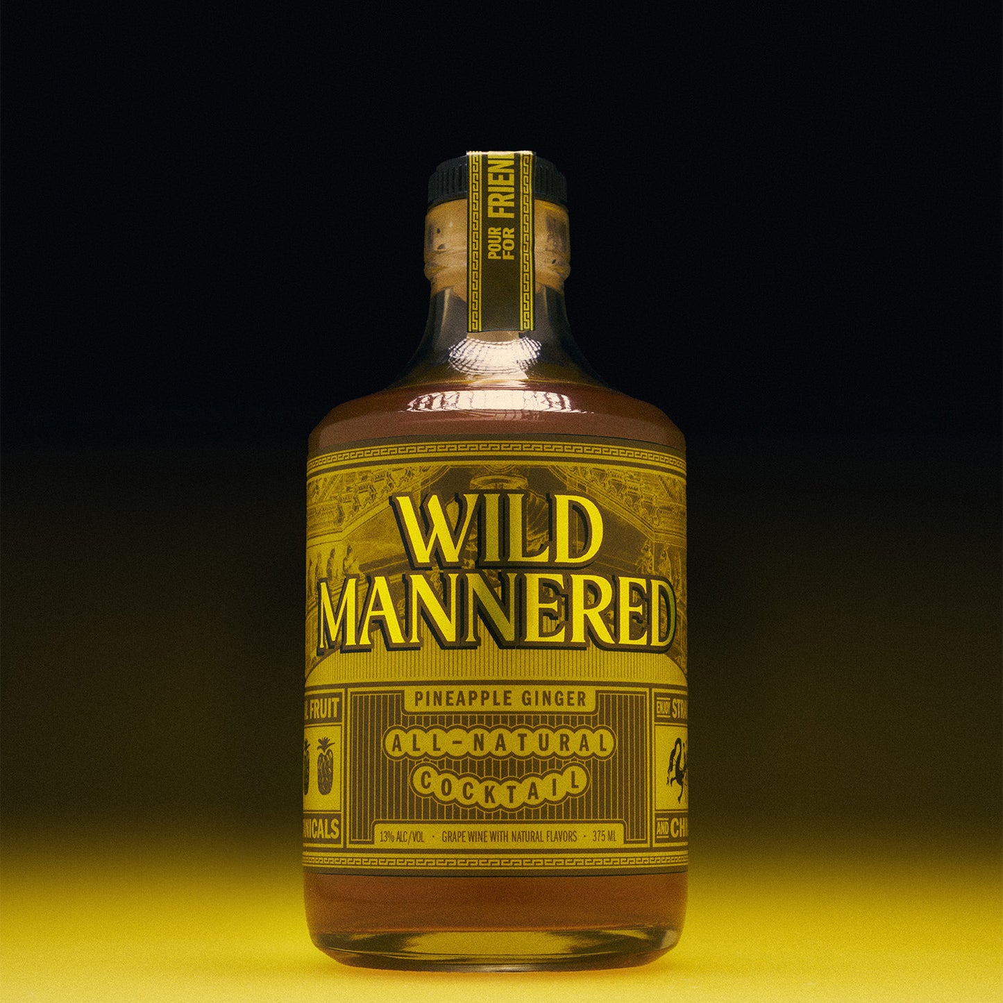 A 375 ml bottle of Pineapple Ginger Wild Mannered all-natural soju cocktail